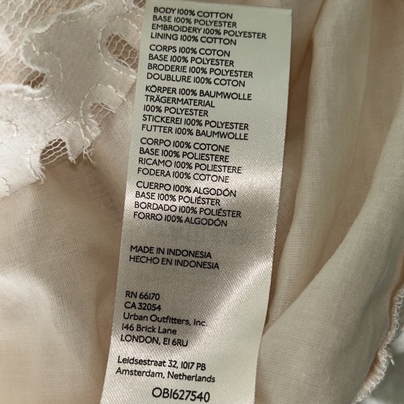 NWOT Anthropologie Textured Ivory Mesh Lace Off The Shoulder Top Blouse - XL - Picture 13 of 16